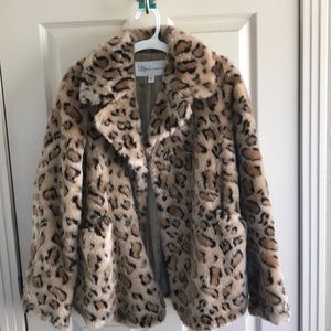 Faux Leopard coat
